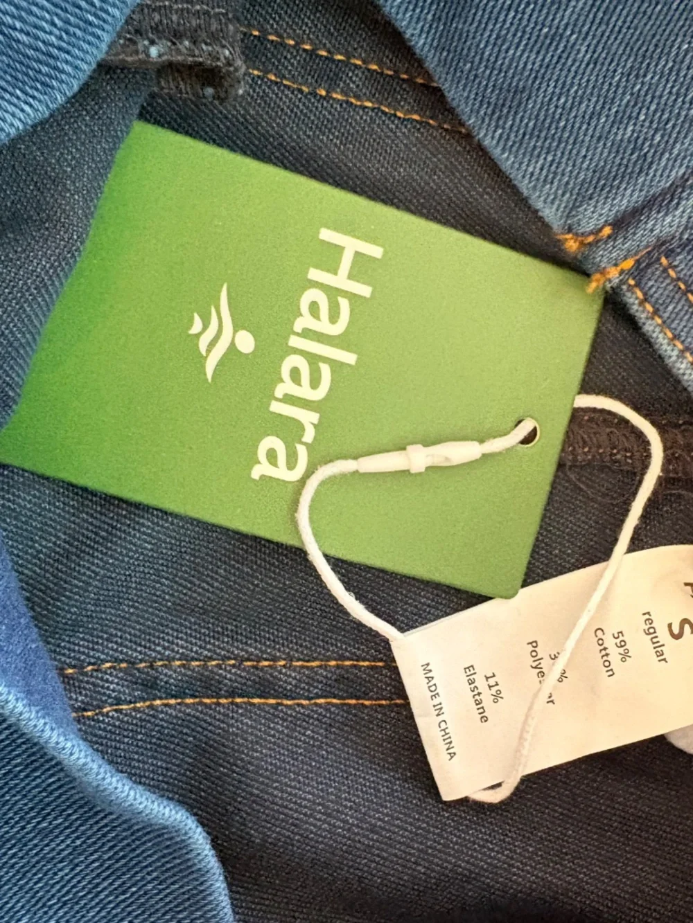NWT Halara Flex™ High Waisted Crossover Pocket InstantCool Washed flare jeans